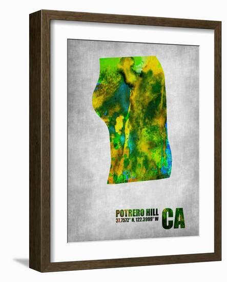 Potrero Hill California-NaxArt-Framed Art Print