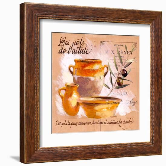 Pots bastide olive-Pascal Cessou-Framed Art Print