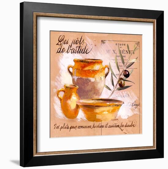 Pots bastide olive-Pascal Cessou-Framed Art Print