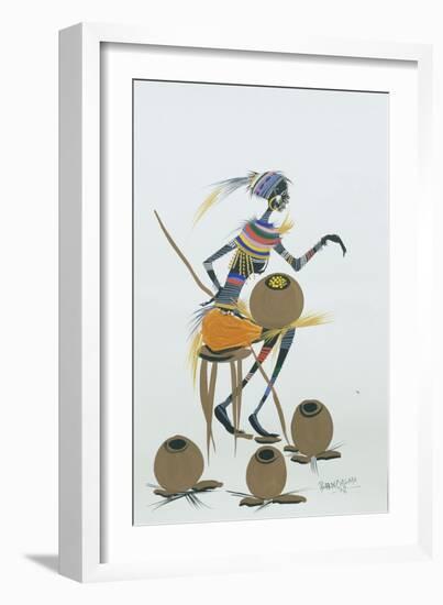 Pots of Life. 2008-Oglafa Ebitari Perrin-Framed Giclee Print