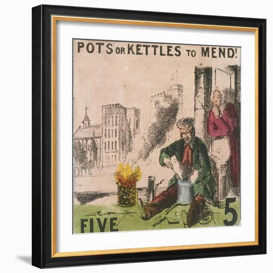 Pots or Kettles to Mend!, Cries of London, C1840-TH Jones-Framed Giclee Print