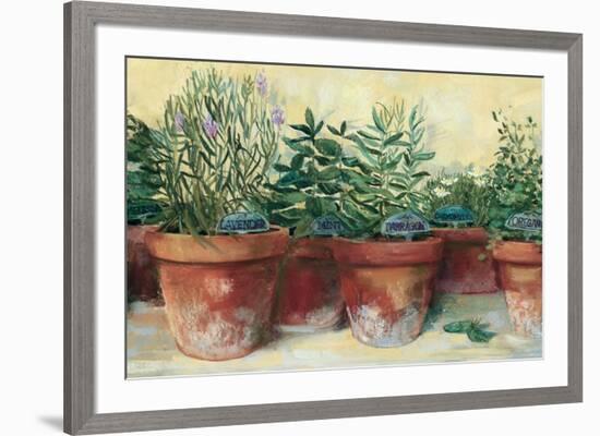 Potted Herbs I-Carol Rowan-Framed Art Print