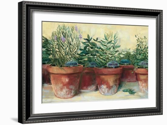 Potted Herbs I-Carol Rowan-Framed Art Print