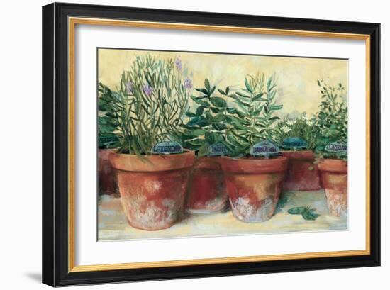 Potted Herbs I-Carol Rowan-Framed Art Print