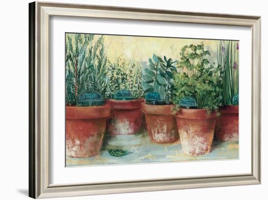 Potted Herbs II-Carol Rowan-Framed Art Print