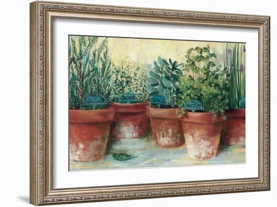 Potted Herbs II-Carol Rowan-Framed Premium Giclee Print