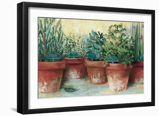 Potted Herbs II-Carol Rowan-Framed Premium Giclee Print