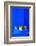 Potted Plants and Bright Blue Paintwork-Matthew Williams-Ellis-Framed Photographic Print