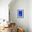 Potted Plants and Bright Blue Paintwork-Matthew Williams-Ellis-Framed Photographic Print displayed on a wall