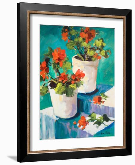 Potted Poppies-Jane Slivka-Framed Art Print