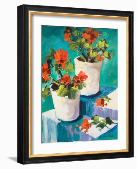 Potted Poppies-Jane Slivka-Framed Art Print