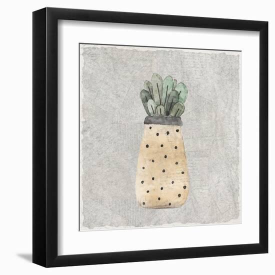 Potted Succulents 1-Kimberly Allen-Framed Art Print