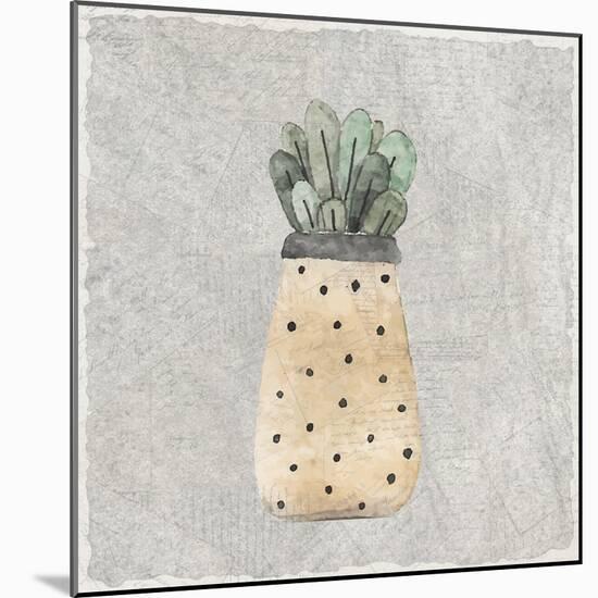 Potted Succulents 1-Kimberly Allen-Mounted Art Print