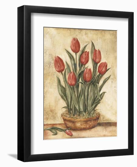 Potted Tulips-Tina Chaden-Framed Art Print