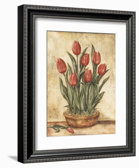 Potted Tulips-Tina Chaden-Framed Art Print