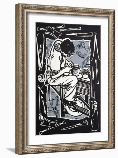 Potter, 1998-Karen Cater-Framed Giclee Print