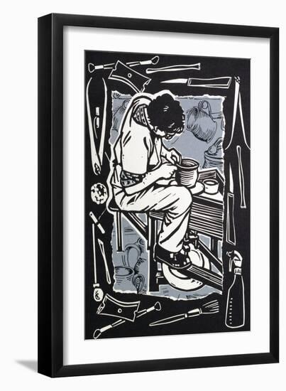 Potter, 1998-Karen Cater-Framed Giclee Print