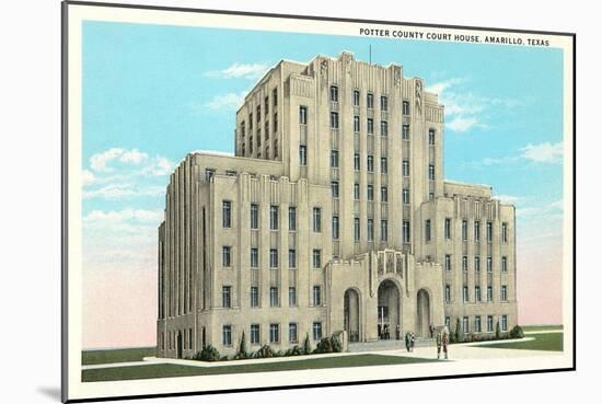 Potter County Courthouse, Amarillo-null-Mounted Art Print