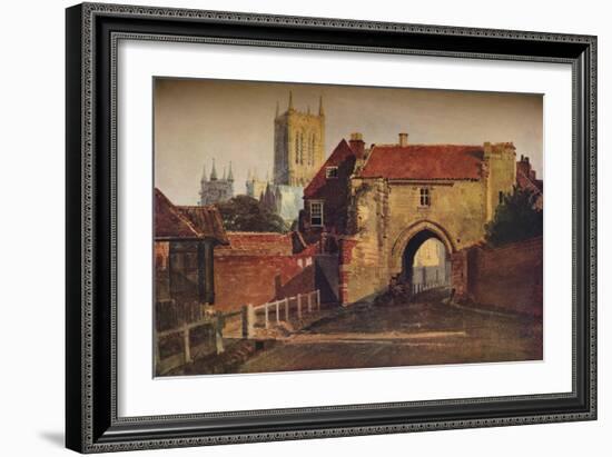Potter Gate, Lincoln, (1800-184), 1937-Peter De Wint-Framed Giclee Print