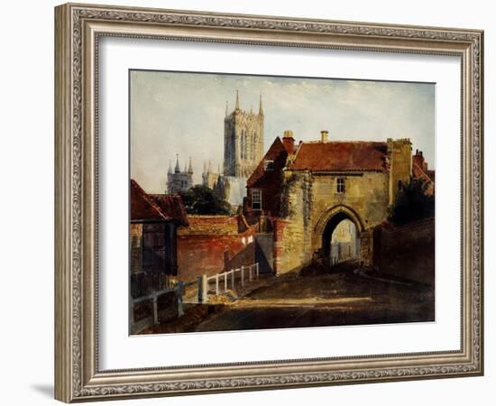 Potter Gate, Lincolnshire-Peter De Wint-Framed Giclee Print