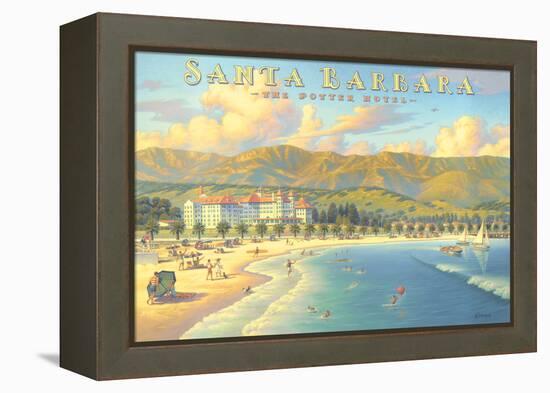 Potter Hotel Santa Barbara-Kerne Erickson-Framed Stretched Canvas