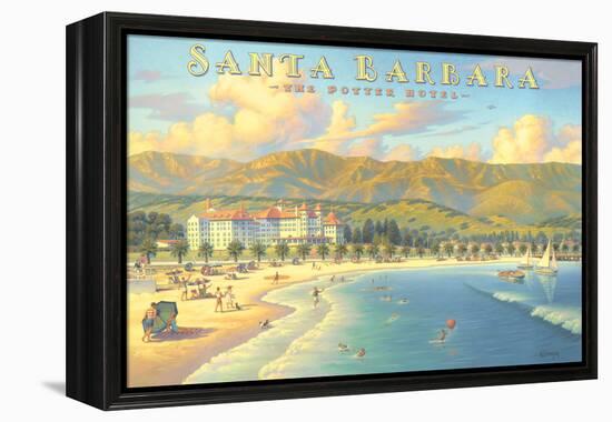 Potter Hotel Santa Barbara-Kerne Erickson-Framed Stretched Canvas