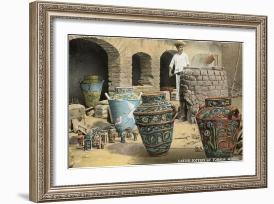 Potters of Tonala, Mexico-null-Framed Art Print