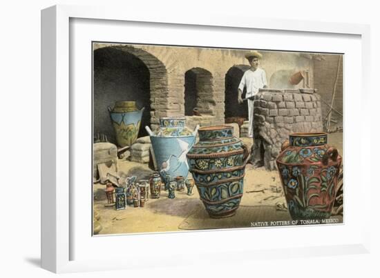 Potters of Tonala, Mexico-null-Framed Art Print