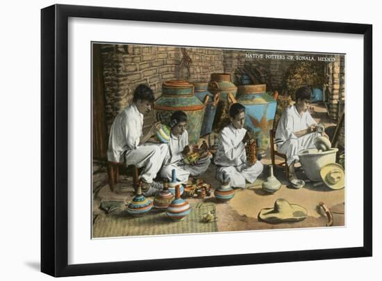 Potters of Tonala, Mexico-null-Framed Art Print