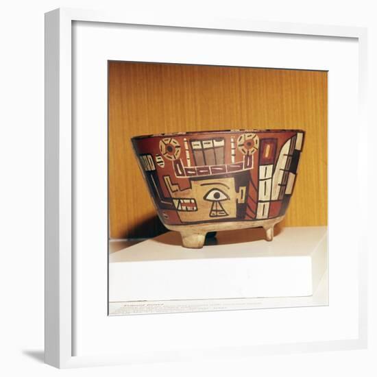 Pottery Bowl from Tiahuanaco Culture, Peru, 600-1000-Unknown-Framed Giclee Print