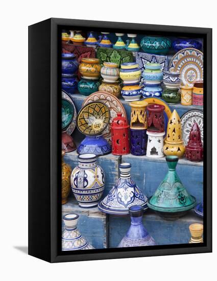 Pottery, Essaouira, Morocco-William Sutton-Framed Premier Image Canvas