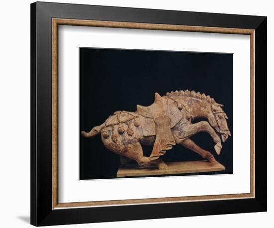 'Pottery Figure of a Horse - T'Ang Dynasty', c7th to 10th century AD, (1936)-Unknown-Framed Photographic Print