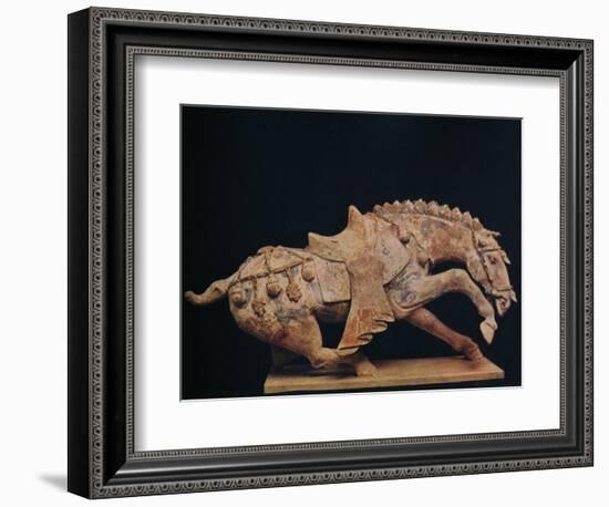 'Pottery Figure of a Horse - T'Ang Dynasty', c7th to 10th century AD, (1936)-Unknown-Framed Photographic Print