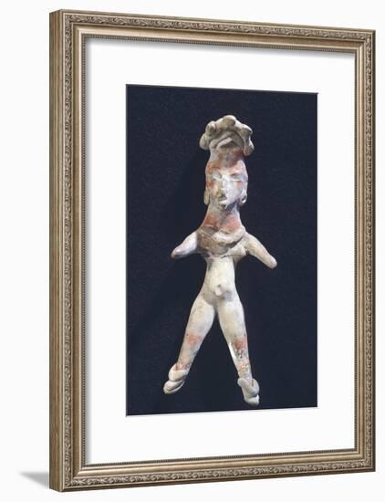 Pottery Figure of a Woman, Artifact Originating from Mexico-null-Framed Giclee Print