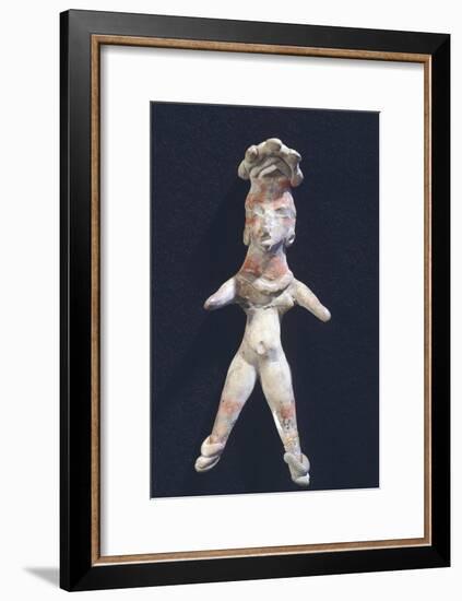 Pottery Figure of a Woman, Artifact Originating from Mexico-null-Framed Giclee Print