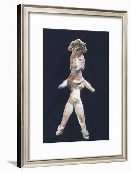 Pottery Figure of a Woman, Artifact Originating from Mexico-null-Framed Giclee Print