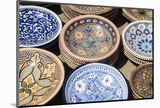 Pottery for sale, Tabarka, Tunisia, North Africa-Nico Tondini-Mounted Photographic Print