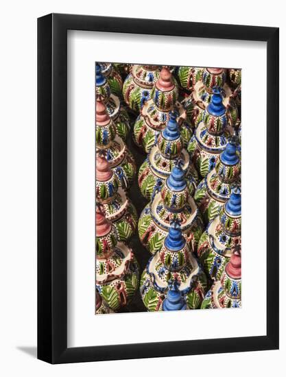 Pottery for sale, Tabarka, Tunisia, North Africa-Nico Tondini-Framed Photographic Print