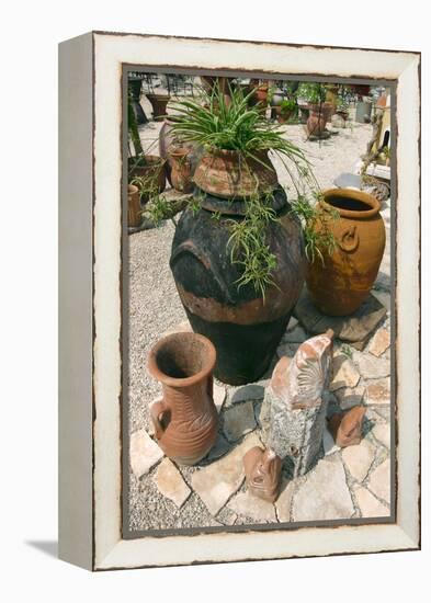 Pottery Karavomilos, Kefalonia, Greece-Peter Thompson-Framed Premier Image Canvas