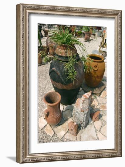 Pottery Karavomilos, Kefalonia, Greece-Peter Thompson-Framed Photographic Print