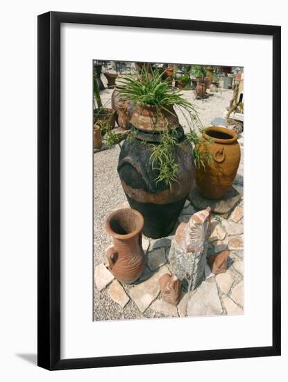 Pottery Karavomilos, Kefalonia, Greece-Peter Thompson-Framed Photographic Print