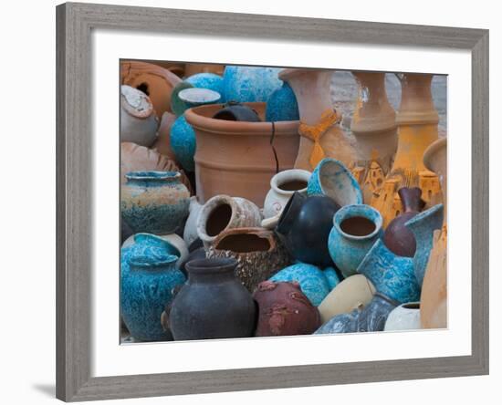 Pottery on the Street in Cappadoccia, Turkey-Darrell Gulin-Framed Photographic Print