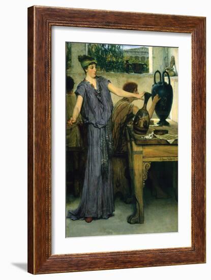 Pottery Painting-Sir Lawrence Alma-Tadema-Framed Art Print