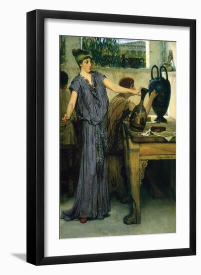 Pottery Painting-Sir Lawrence Alma-Tadema-Framed Art Print