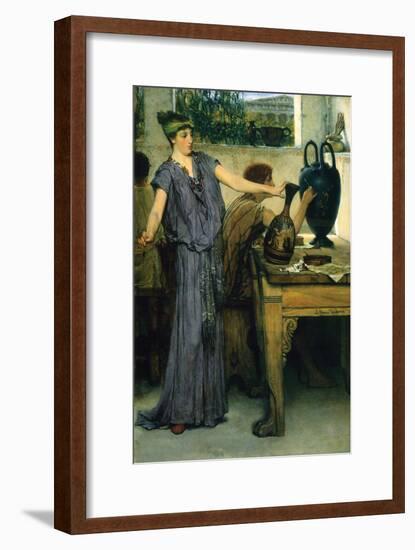 Pottery Painting-Sir Lawrence Alma-Tadema-Framed Art Print