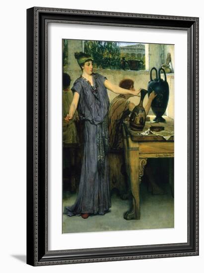 Pottery Painting-Sir Lawrence Alma-Tadema-Framed Art Print