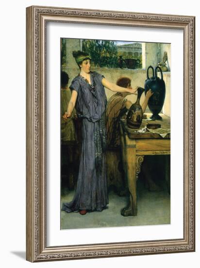 Pottery Painting-Sir Lawrence Alma-Tadema-Framed Art Print