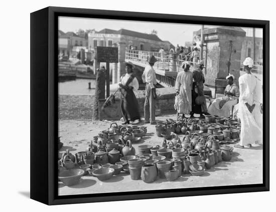 Pottery Sellers, Barbados, 1908-09-Harry Hamilton Johnston-Framed Premier Image Canvas