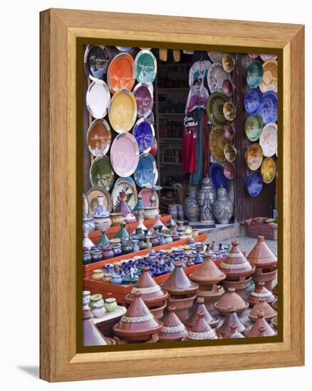 Pottery Shop, Marrakech, Morocco-William Sutton-Framed Premier Image Canvas