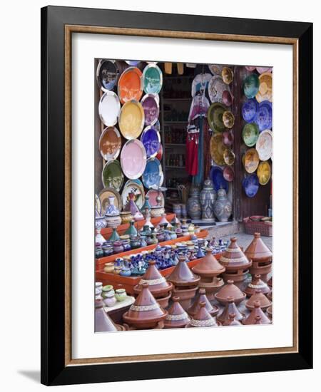 Pottery Shop, Marrakech, Morocco-William Sutton-Framed Photographic Print